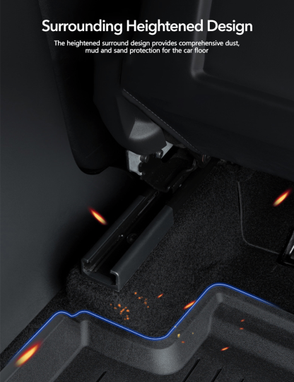 TESERY TPE+Menes Double Layer Floor Mats for Tesla Model 3 & Model Y - Tesery Official Store