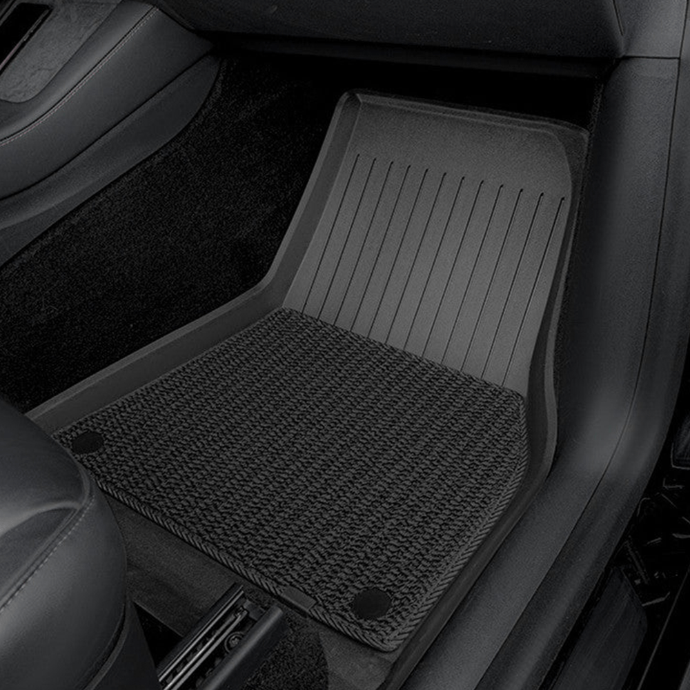 TESERY TPE+Menes Double Layer Floor Mats for Tesla Model 3 & Model Y - Tesery Official Store
