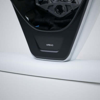 TESERY Yoke Plaid Steering Wheel for Tesla Model 3 / Y【White Leather】 - Tesery Official Store