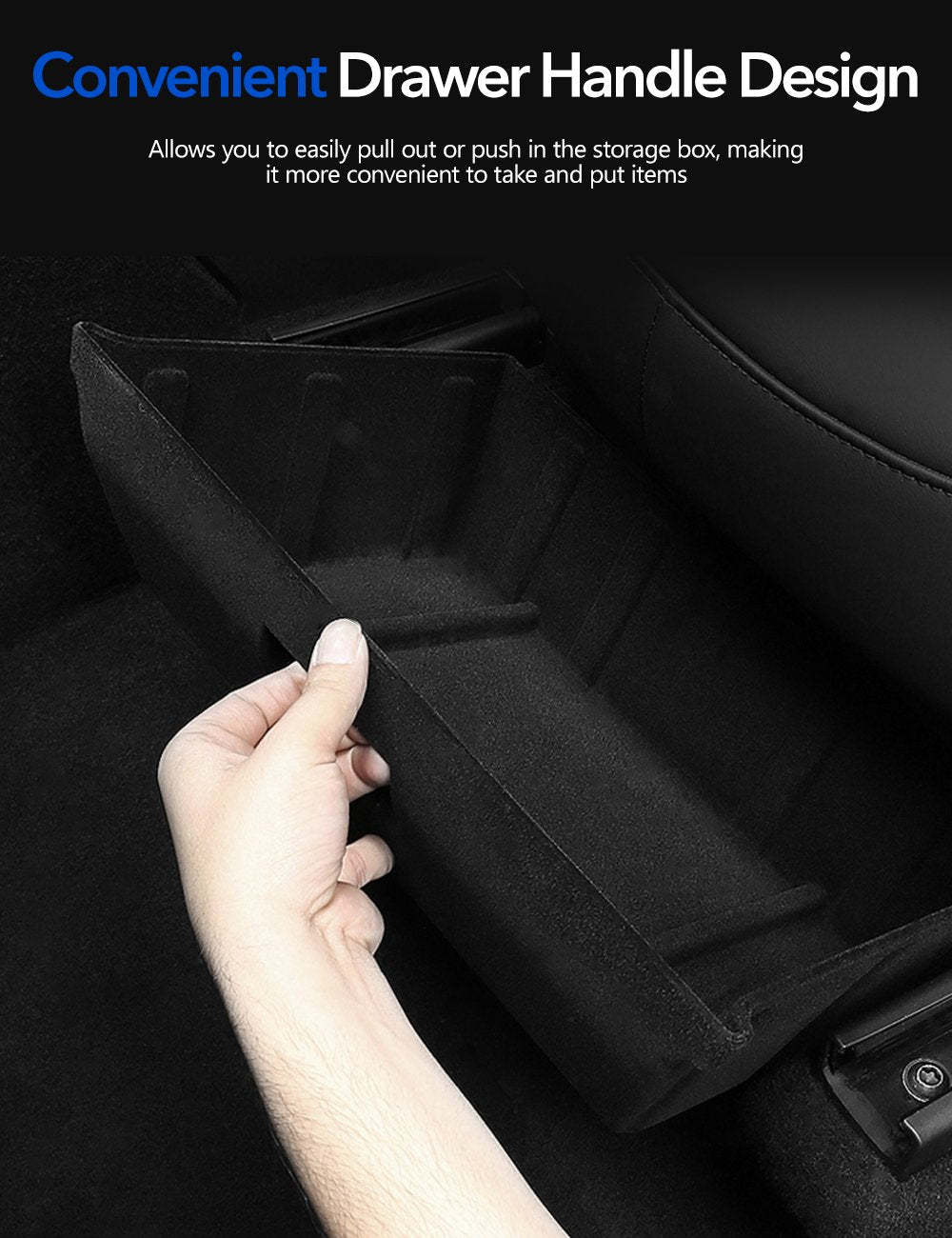 Under Front Seat Storage Box for Tesla Model Y - Tesery Official Store