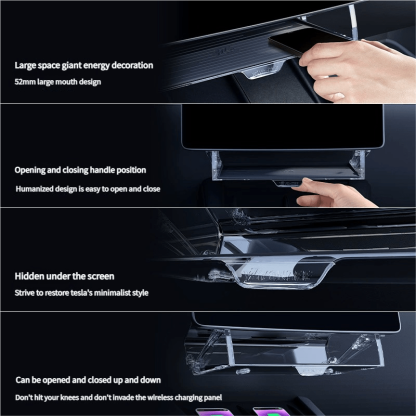 Under Screen Storage Organizer for Tesla Model Y Juniper & Model 3 Highland - Tesery Official Store