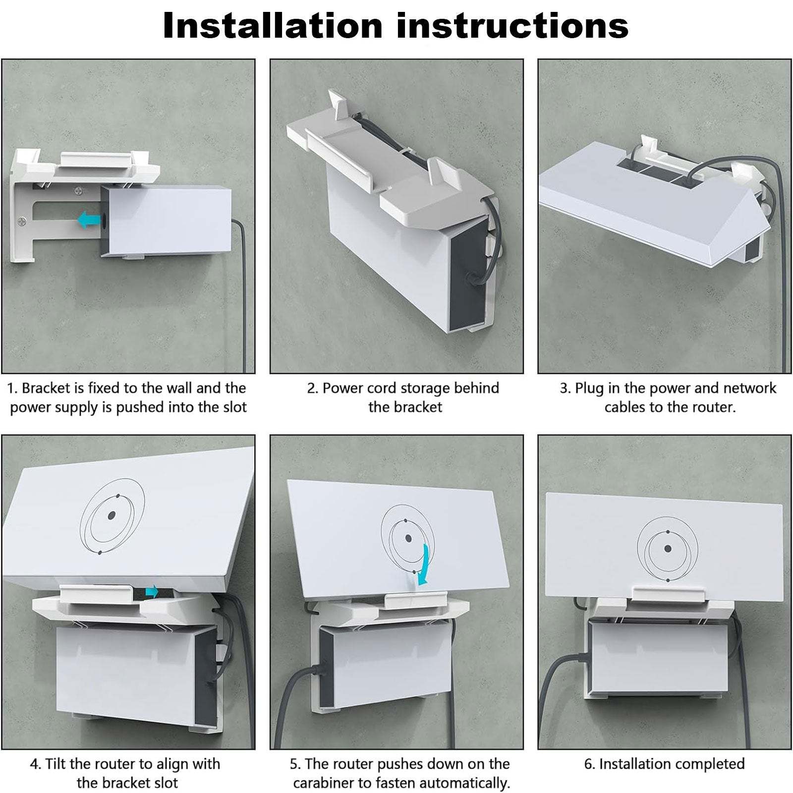 Wall Mount Kit for Starlink Gen 3 Router & Power Adapter - Tesery Official Store