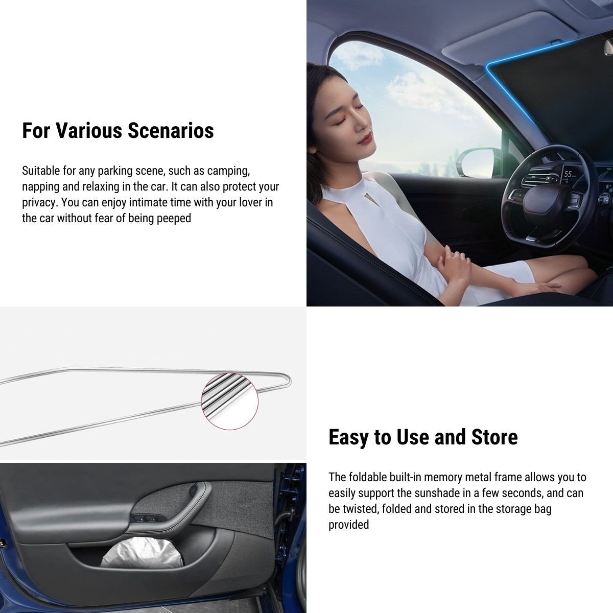 Windshield Sunshade for Tesla Model S 2016-2024 - Tesery Official Store