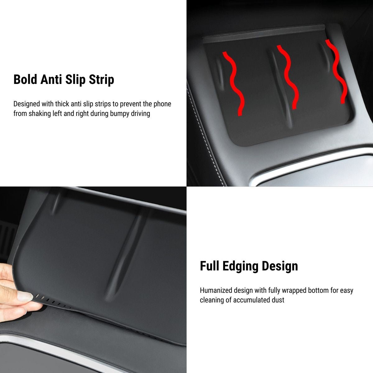 Wireless Charging Pad Anti-Slip Protective Mat for Tesla Model 3 / Y 2020-2023 - Tesery Official Store