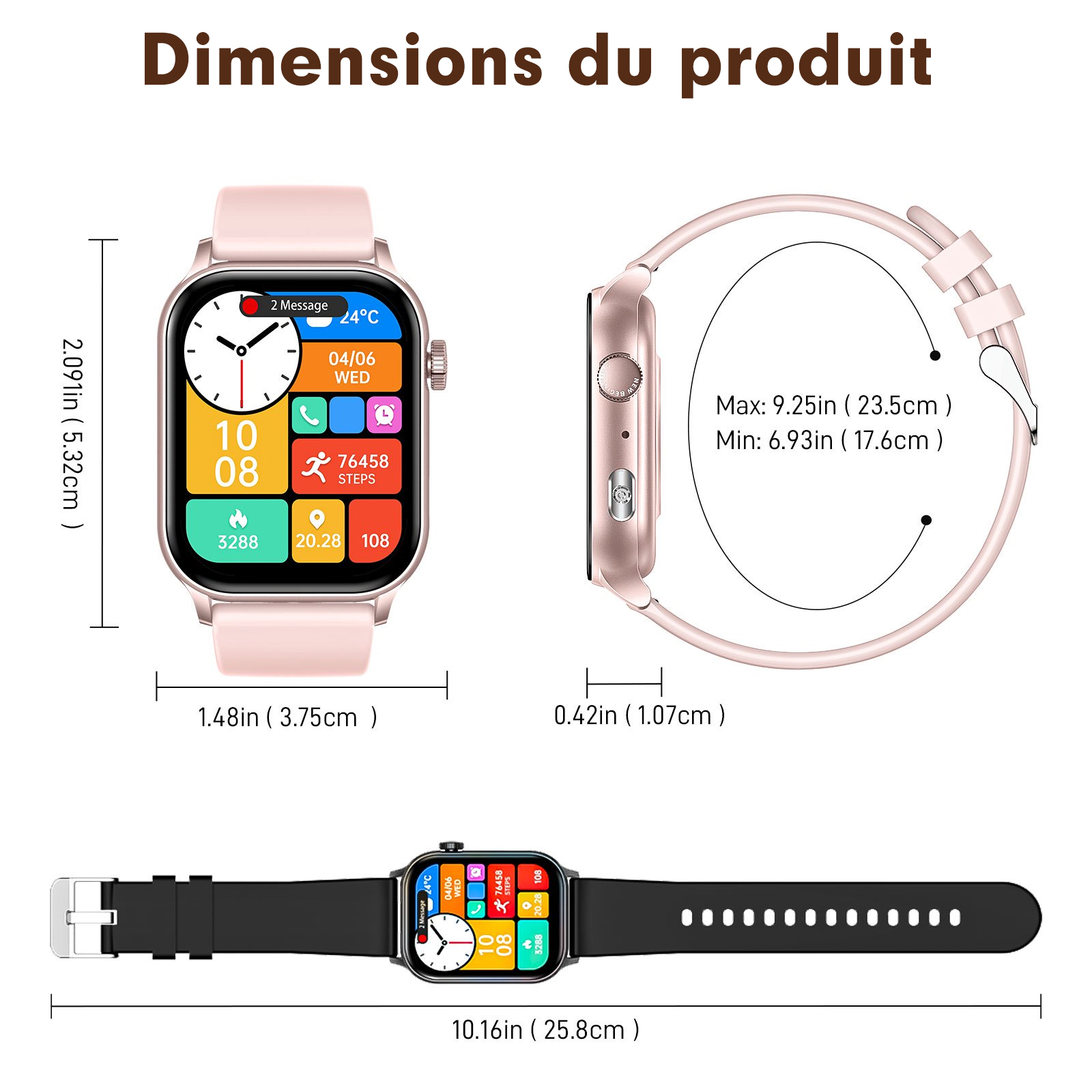 Montre connectée santé et sport - Soro1 