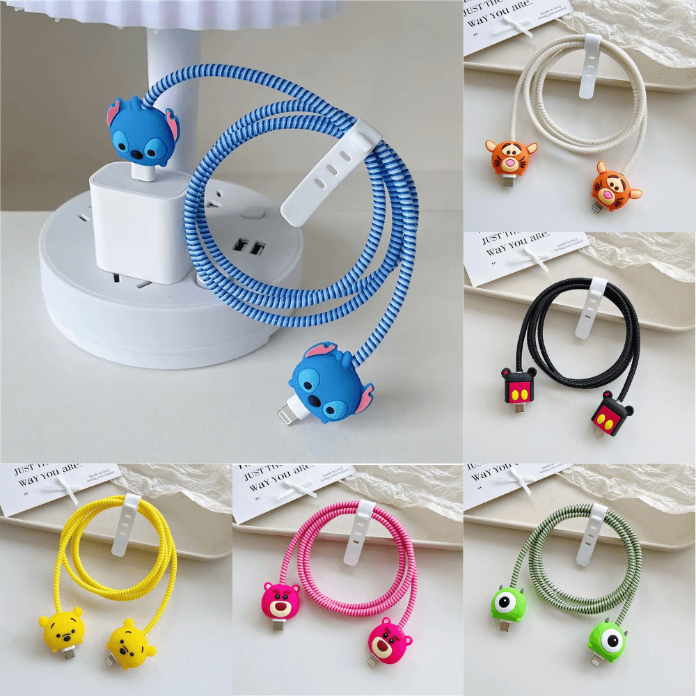 Cute Charging Cable Cover Set