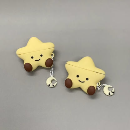 Cute AirPods Case with Moon