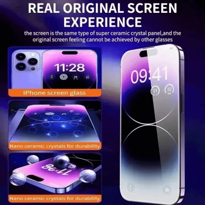 Oleophobic Coating Dust Free Easy Installation Screen Protector For iPhone 14 11 13 12 15 Pro Max Mini XS X XR 15 16 Plus Glass