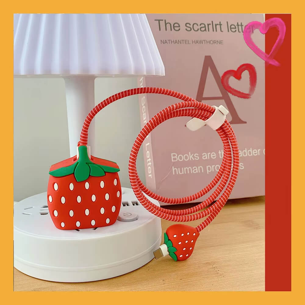 Cute 3D Cable Protector for iPhone Charger(No Cable Included)