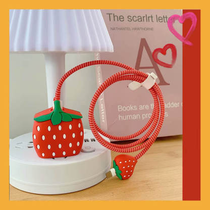 Cute 3D Cable Protector for iPhone Charger(No Cable Included)