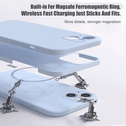 Magnetic Liquid Silicone Case for iPhone (MagSafe Compatible)
