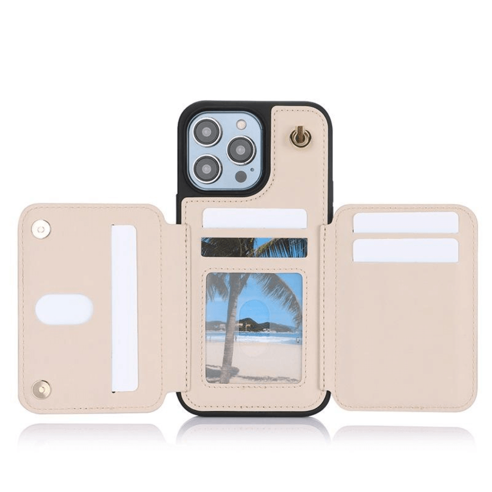 Crossbody Zipper Wallet iPhone Case