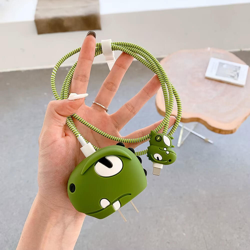 Cute 3D Cable Protector for iPhone Charger(No Cable Included)