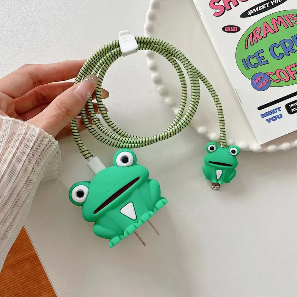 Cute 3D Cable Protector for iPhone Charger(No Cable Included)
