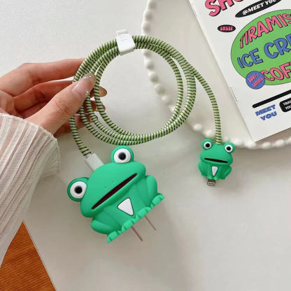 Cute 3D Cable Protector for iPhone Charger(No Cable Included)