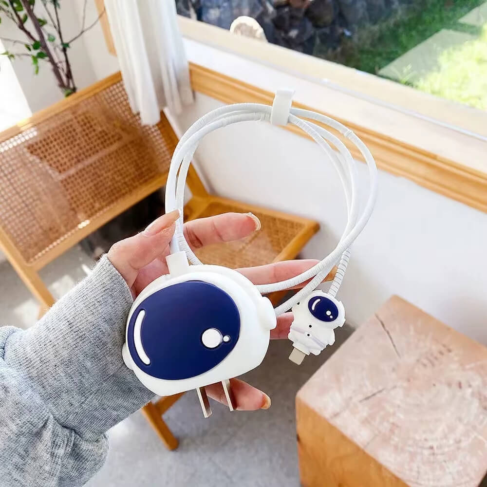 Cute 3D Cable Protector for iPhone Charger(No Cable Included)