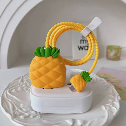 Cute 3D Cable Protector for iPhone Charger(No Cable Included)