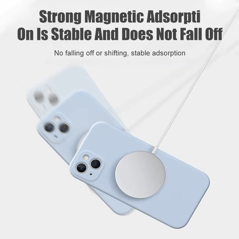 Magnetic Liquid Silicone Case for iPhone (MagSafe Compatible)