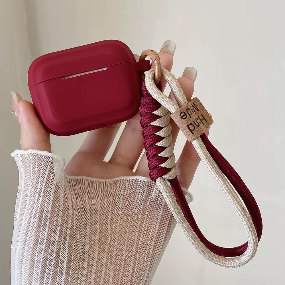 AirPods Case with Smiley Strap