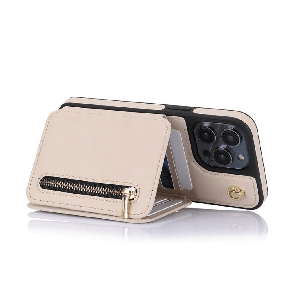 Crossbody Zipper Wallet iPhone Case