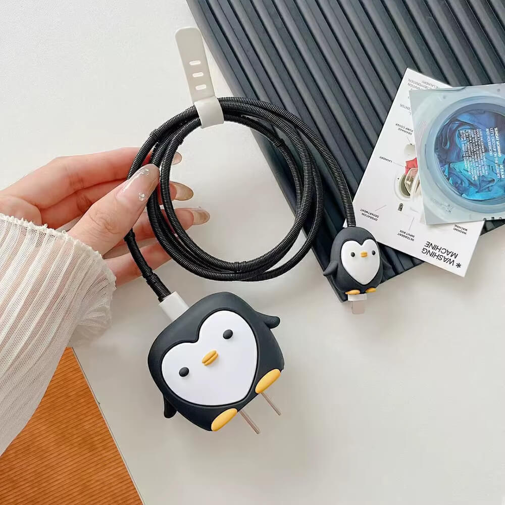 Cute 3D Cable Protector for iPhone Charger(No Cable Included)