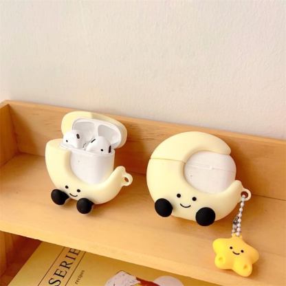 Cute AirPods Case with Moon