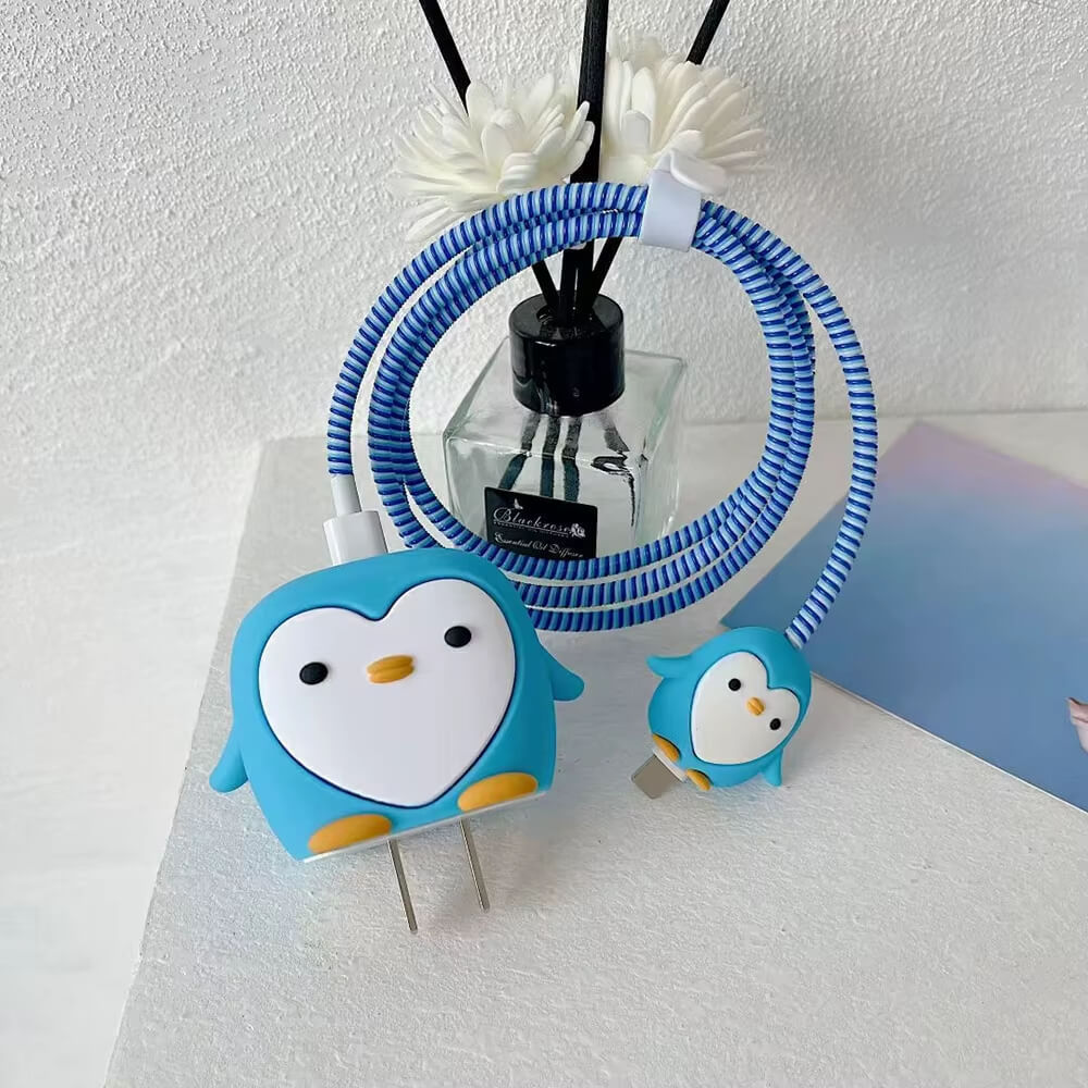 Cute 3D Cable Protector for iPhone Charger(No Cable Included)