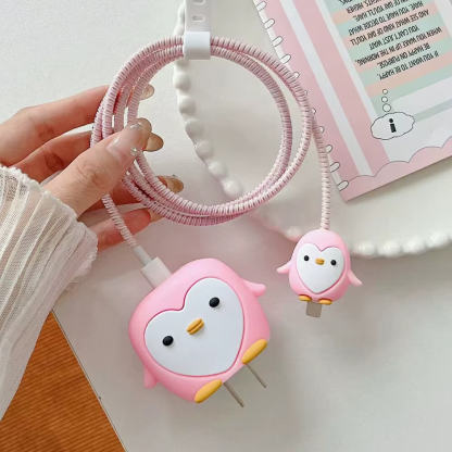 Cute 3D Cable Protector for iPhone Charger(No Cable Included)