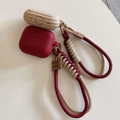 AirPods Case with Smiley Strap