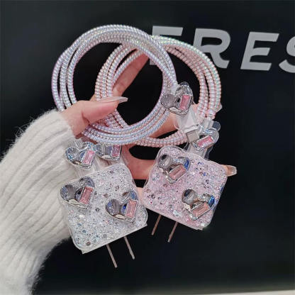 Cute 3D Cable Protector for iPhone Charger(No Cable Included)