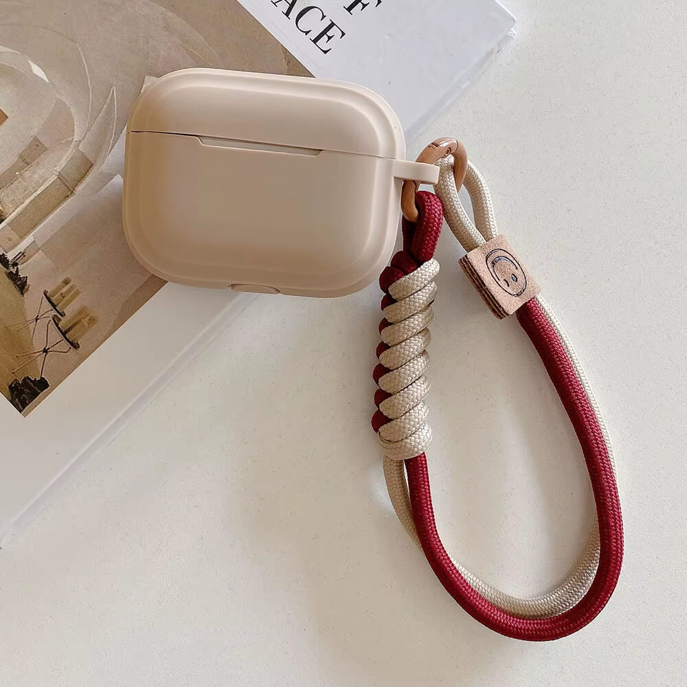 AirPods Case with Smiley Strap