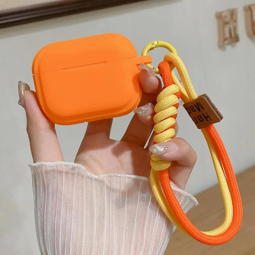 AirPods Case with Smiley Strap