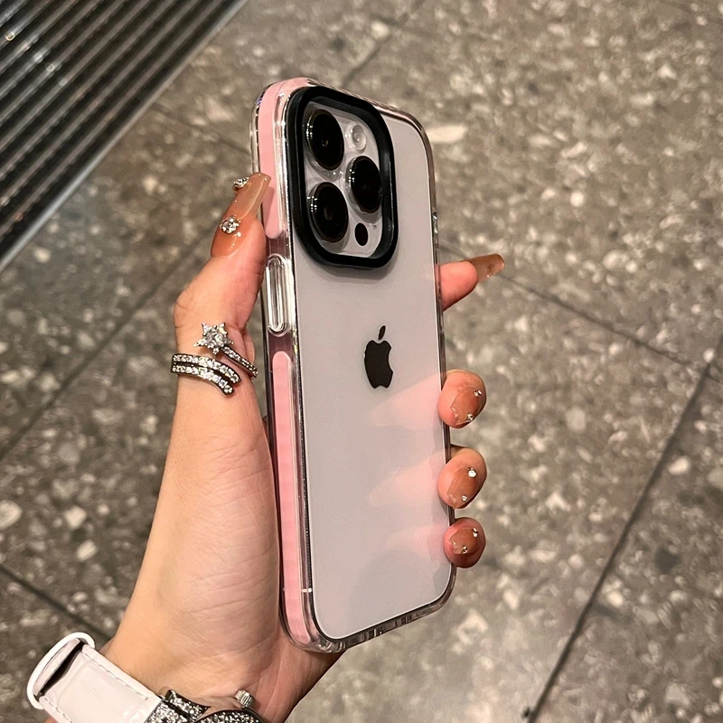 Luxury Transparent Case For iPhone 15 14 13 12 11 Pro Max 7 8 Plus X Xs Max XR Shockproof Clear Soft TPU Cover