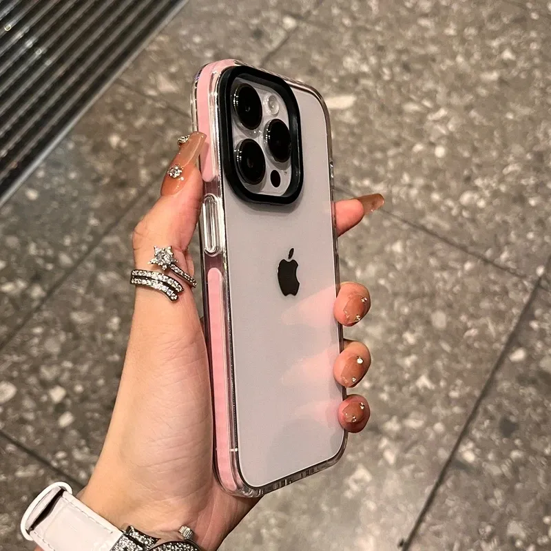 Luxury Transparent Case For iPhone 15 14 13 12 11 Pro Max 7 8 Plus X Xs Max XR Shockproof Clear Soft TPU Cover