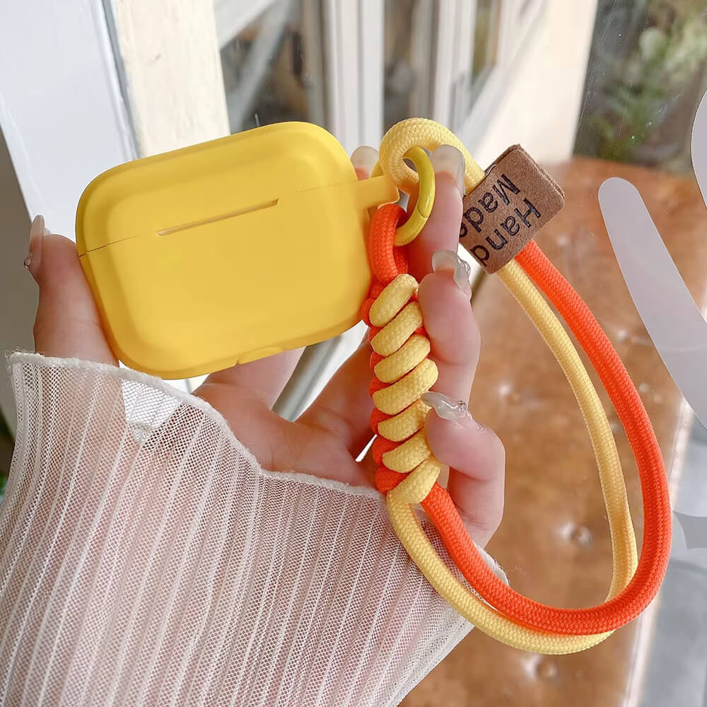 AirPods Case with Smiley Strap