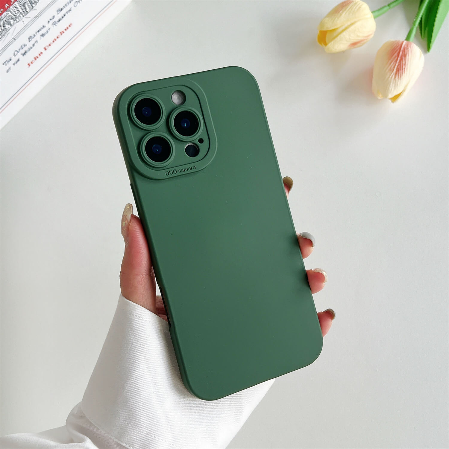 Liquid Silicone Cover for iPhone 16–11 Series