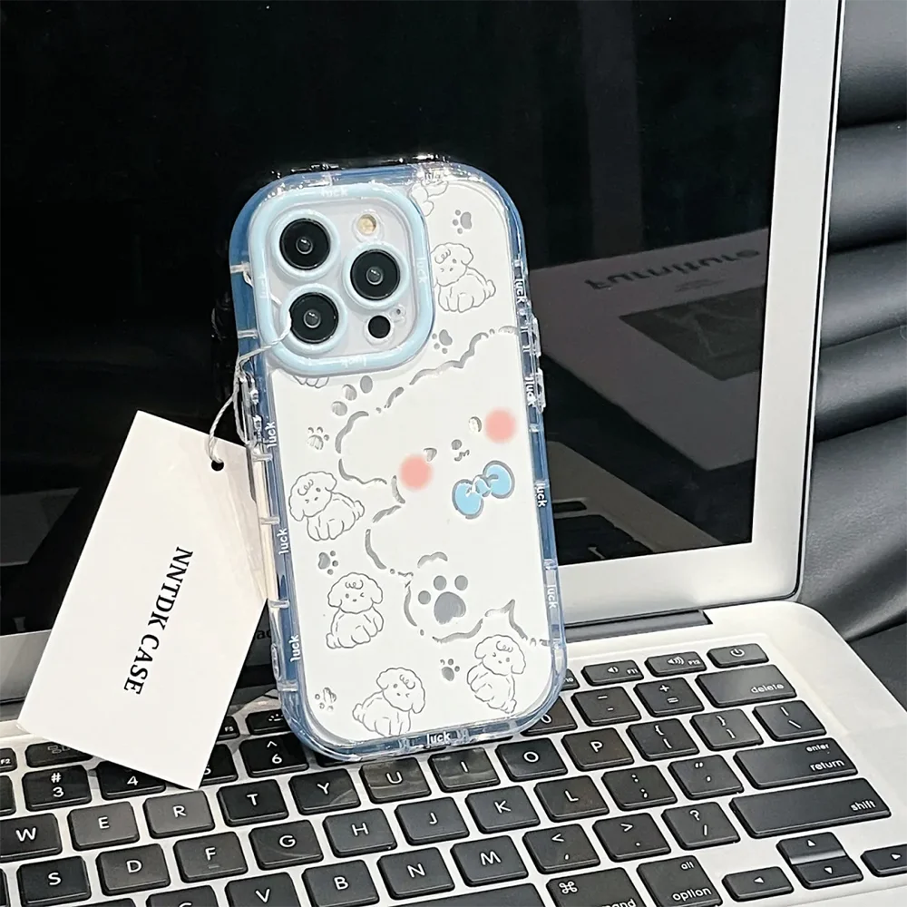 Cut Cat Aninal Phone Case For iPhone 13 Funda iPhone 11 14 15 16 Pro Max 12 XR X Xs 7 8 Plus  SE 15pro 13pro Silicone Soft Cover