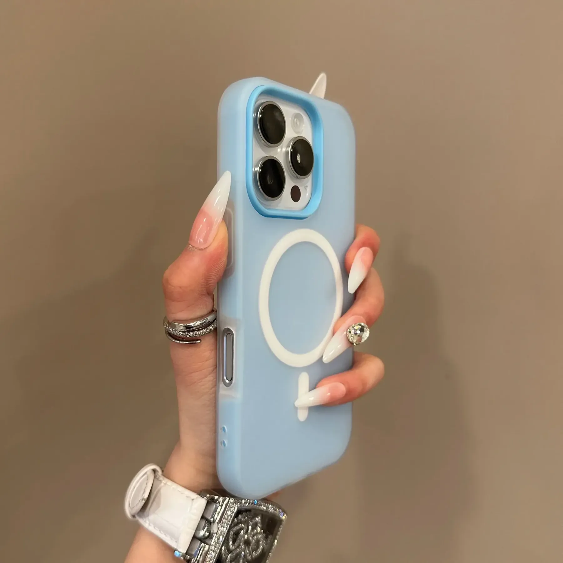 Luxury Candy Color 2 IN 1 Magsafe Case for iPhone 16 15 14 Plus 13 12 Pro Max 11 Magnetic Wireless Charge Clear Matte Soft Cover