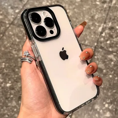 Luxury Transparent Case For iPhone 15 14 13 12 11 Pro Max 7 8 Plus X Xs Max XR Shockproof Clear Soft TPU Cover