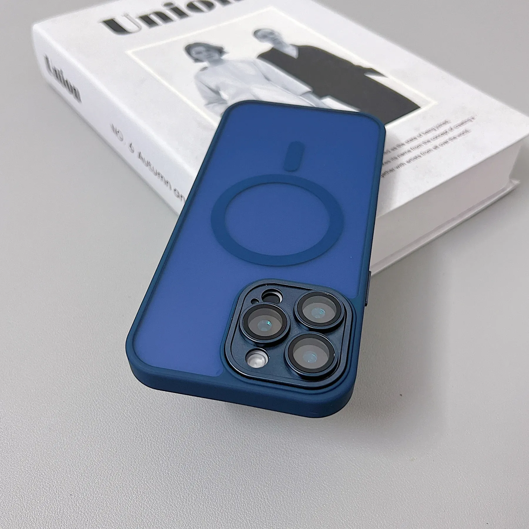 Magnetic Luxury Matte Translucent Armor Shockproof Case For iPhone 16 15 14 13 12 11 Pro Max For Magsafe Wireless Charge Cover