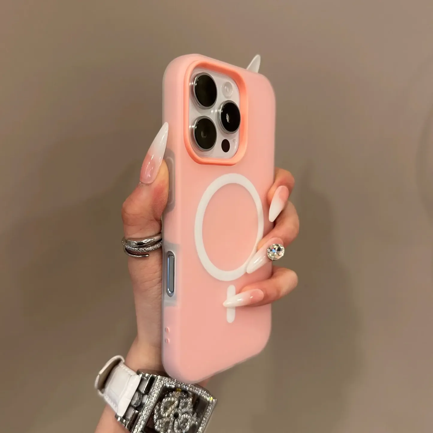 Luxury Candy Color 2 IN 1 Magsafe Case for iPhone 16 15 14 Plus 13 12 Pro Max 11 Magnetic Wireless Charge Clear Matte Soft Cover