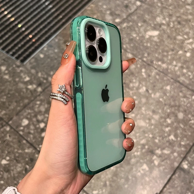 Luxury Transparent Case For iPhone 15 14 13 12 11 Pro Max 7 8 Plus X Xs Max XR Shockproof Clear Soft TPU Cover