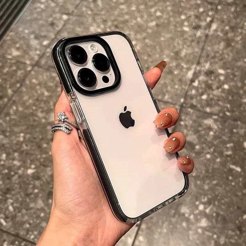 Luxury Transparent Case For iPhone 15 14 13 12 11 Pro Max 7 8 Plus X Xs Max XR Shockproof Clear Soft TPU Cover