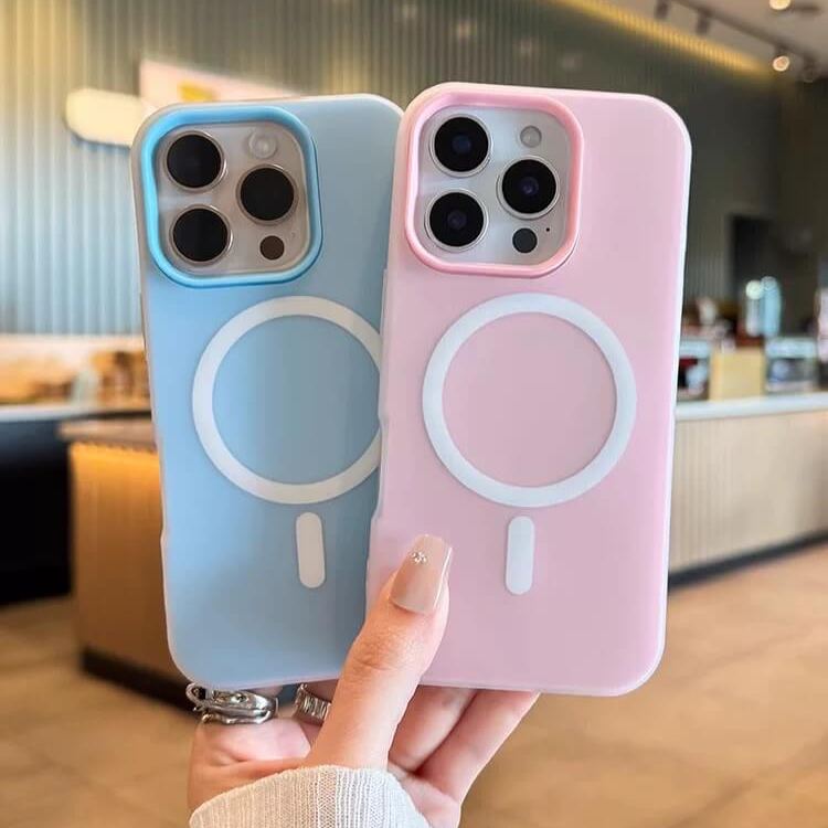 Luxury Candy Color MagSafe Case for iPhone (2-in-1 Matte & Clear)