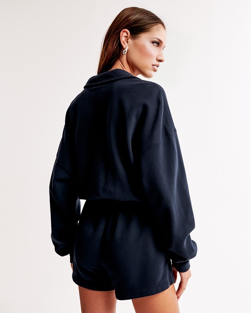 Long-Sleeve Polo Fleece Romper(BUY MORE SAVE MORE)