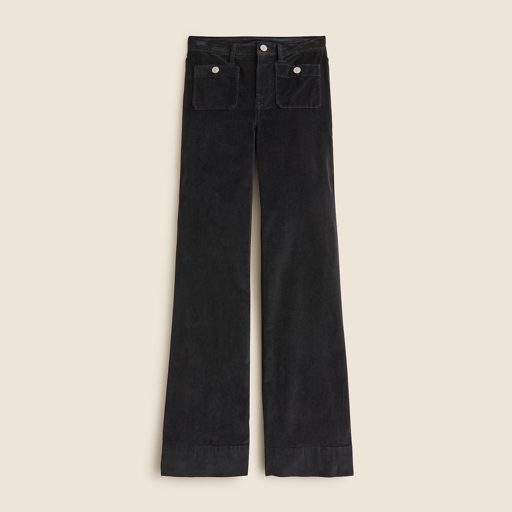 Wide Leg Velvet Sailor Trouser (Buy 2 Free Shipping)