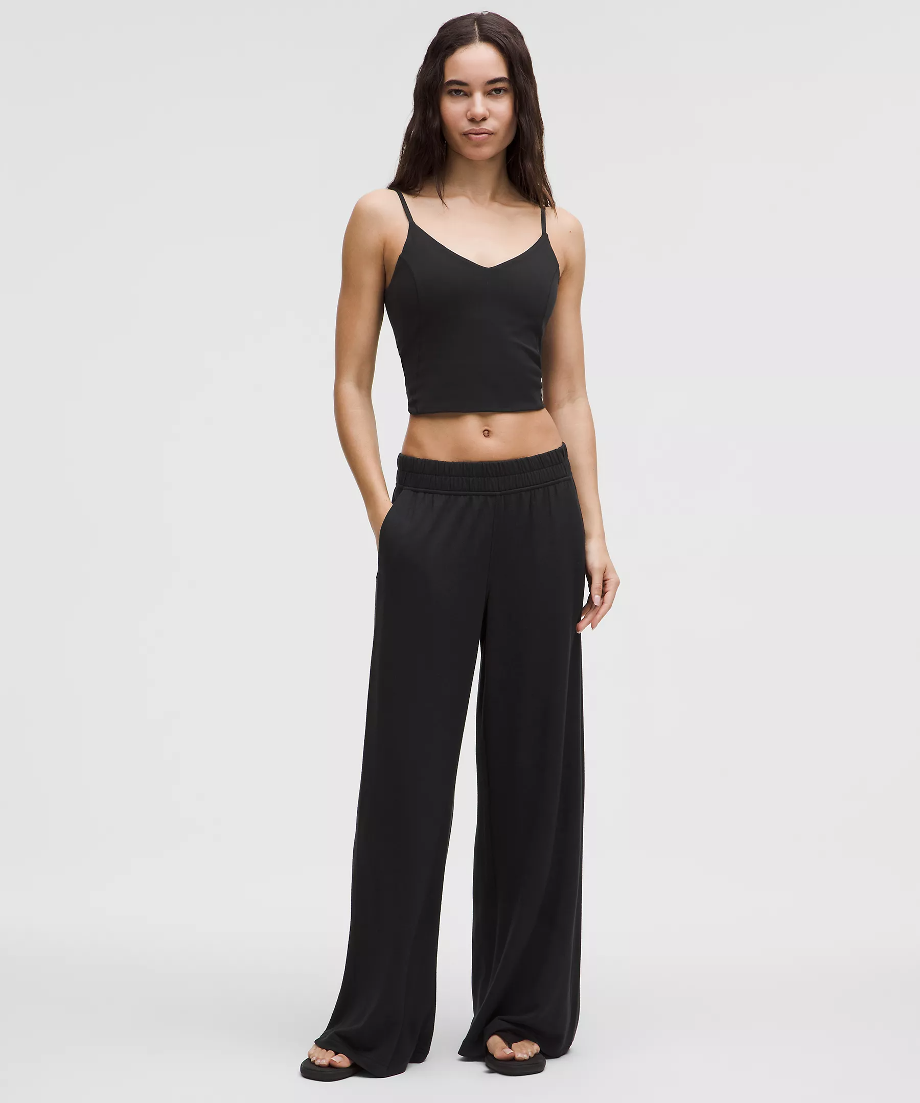 DHgate BeCalm Mid-Rise Wide-Leg Pant(Buy 2 Free Shipping)