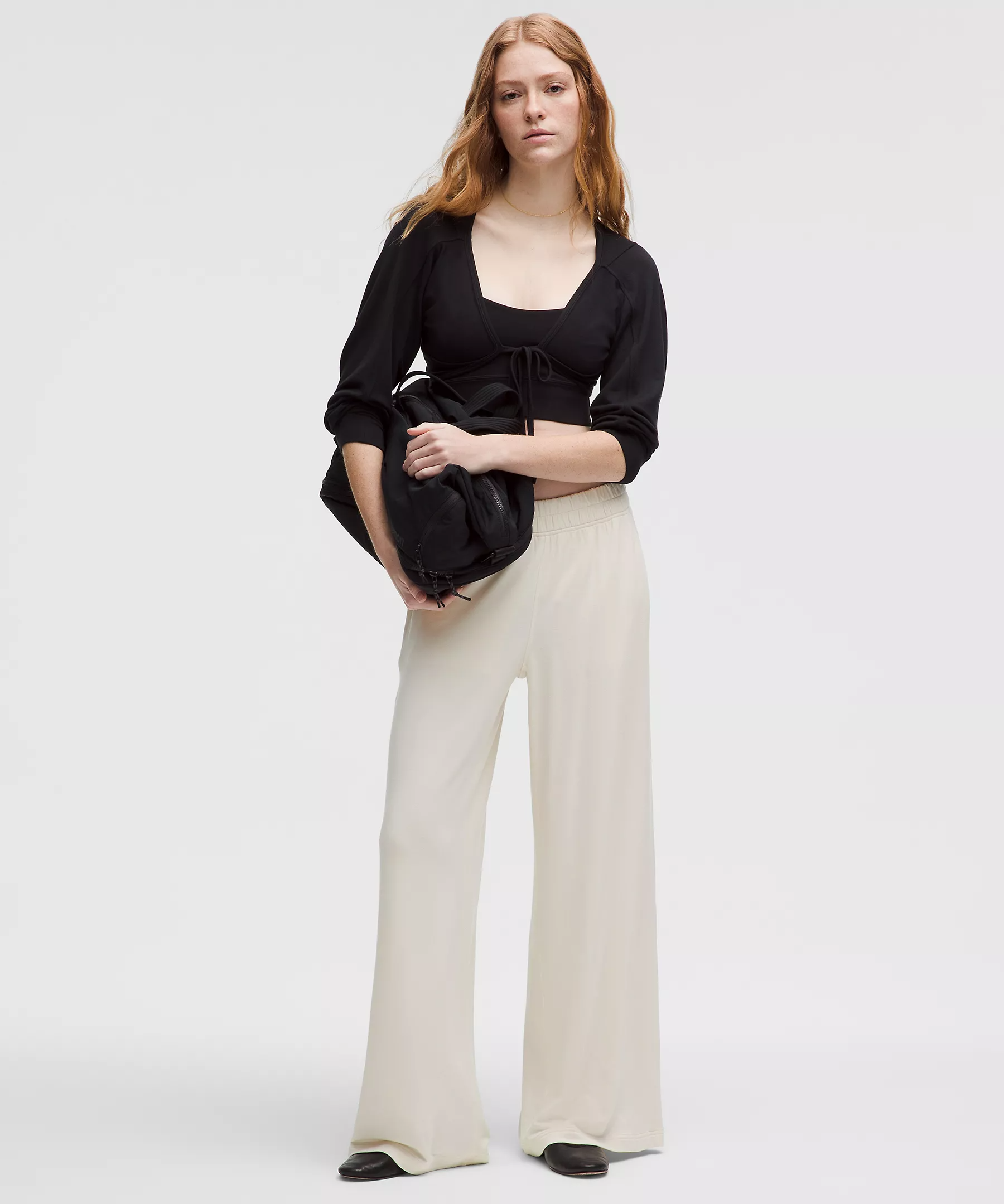 DHgate BeCalm Mid-Rise Wide-Leg Pant(Buy 2 Free Shipping)