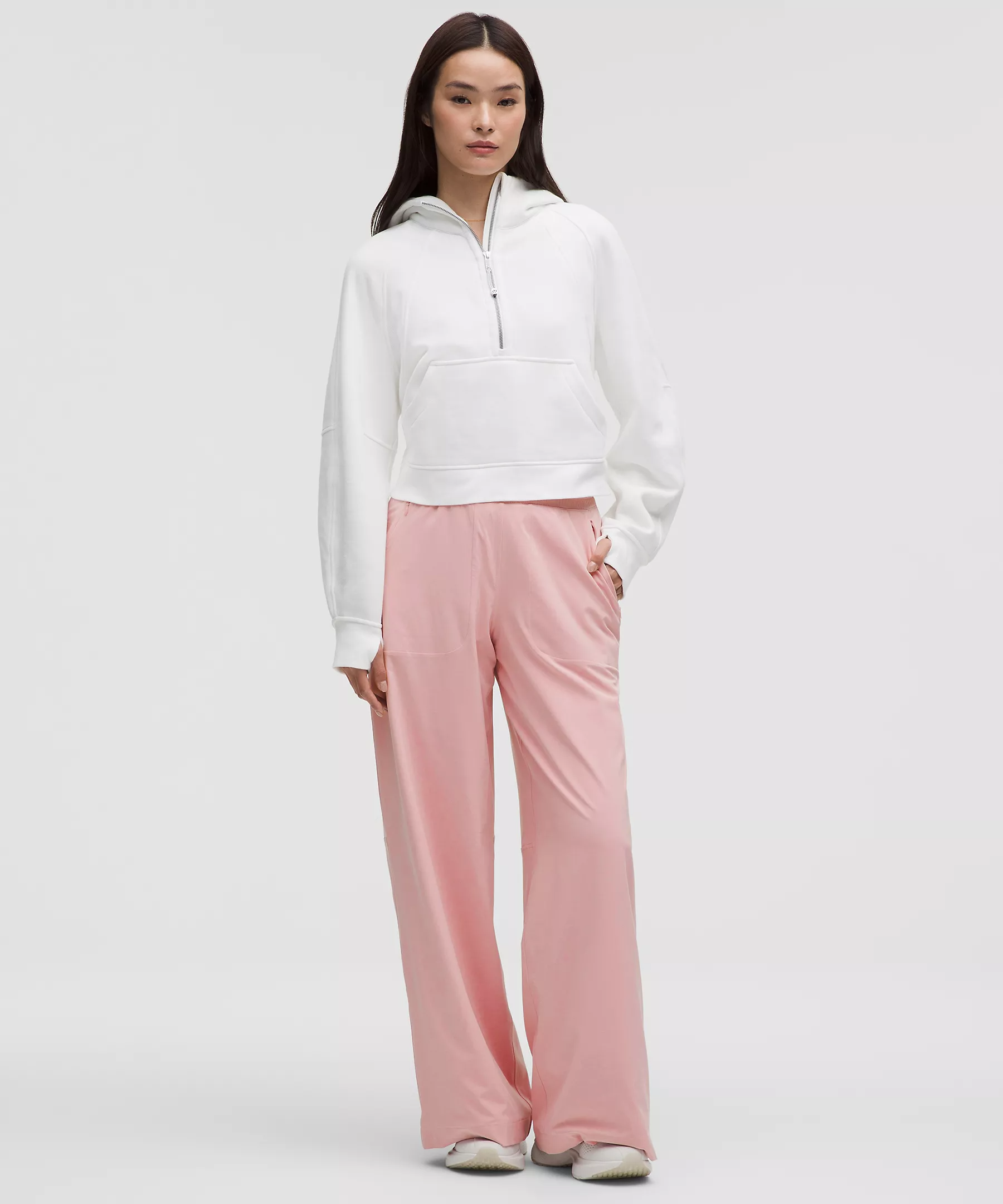 DHgate BeCalm Mid-Rise Wide-Leg Pant(Buy 2 Free Shipping)