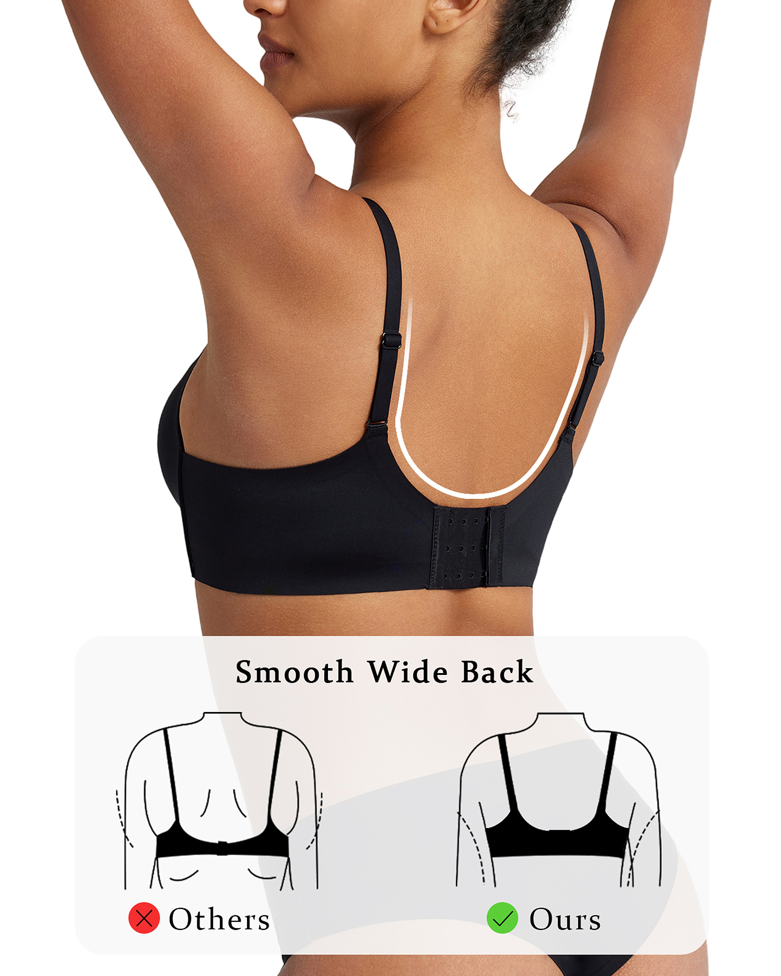 Push Up Padded Deep Plunge Bombshell Seamless Wireless Bra